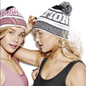 VS Pink Nation Pom Pom Beanie